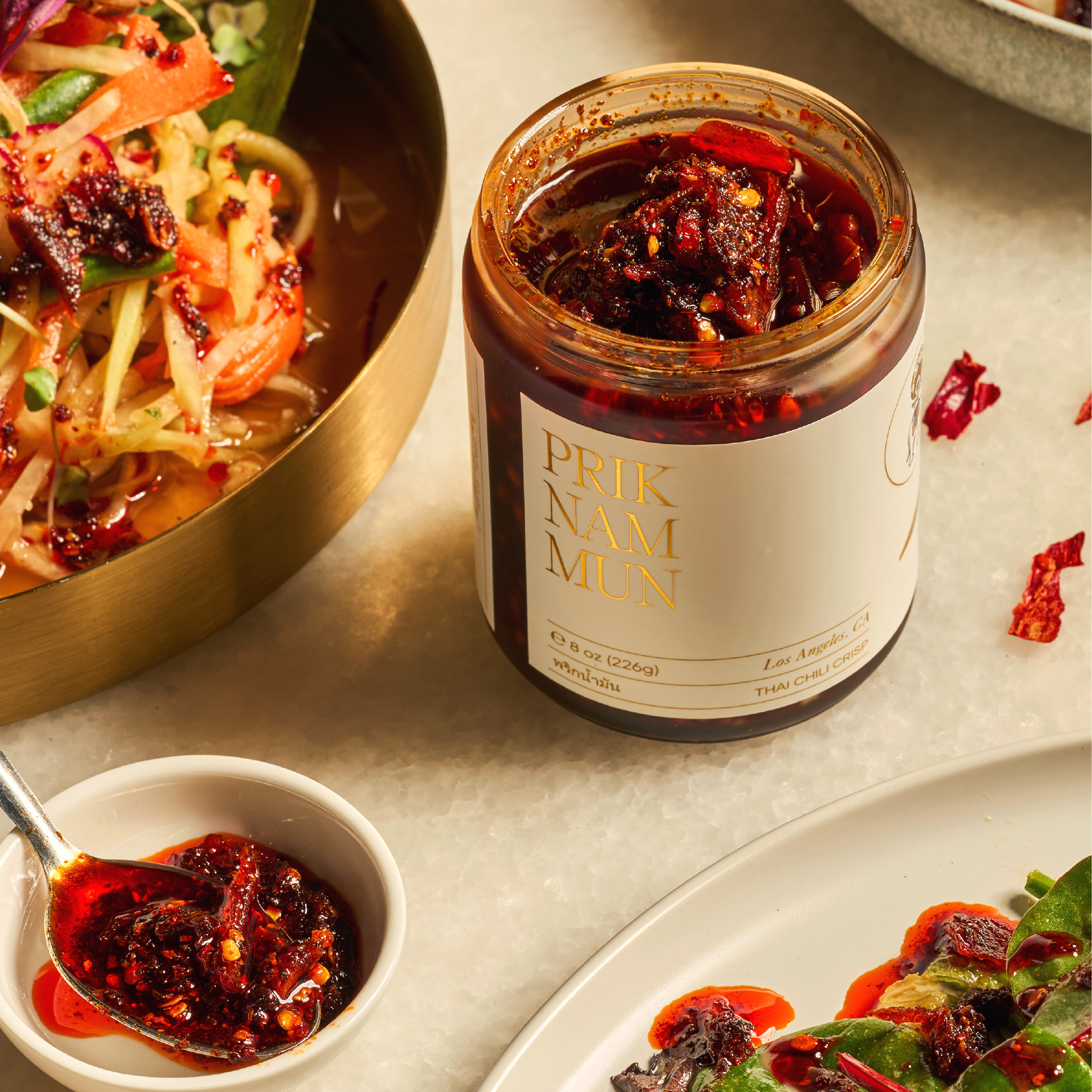 Template with headline, subheadline, and six product description boxes.